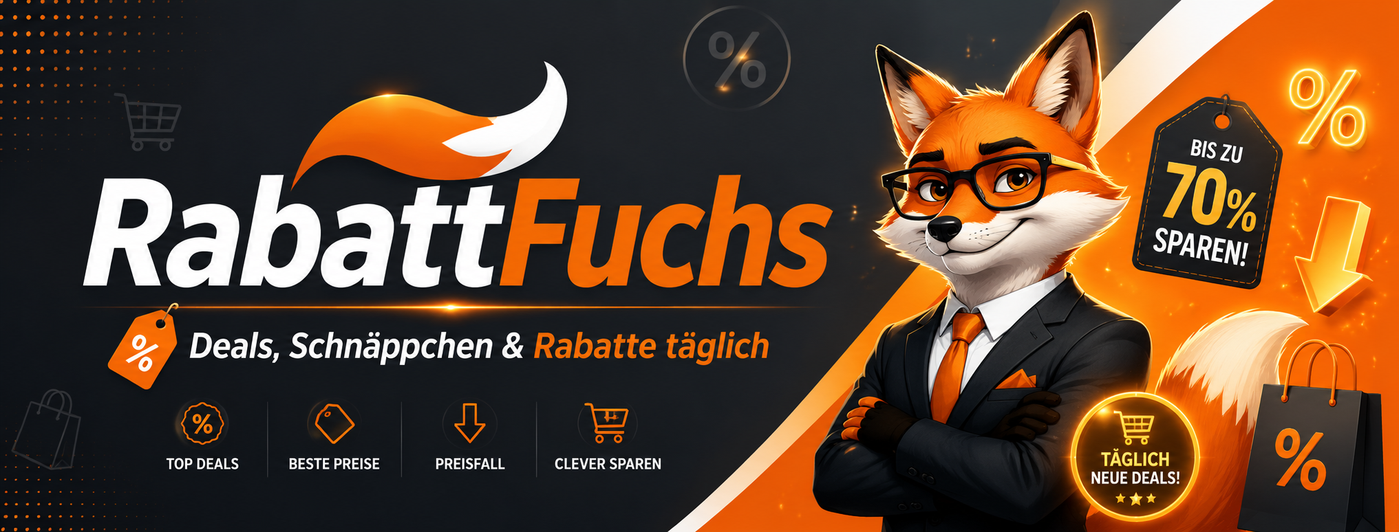 RabattFuchs – Deals, Schnäppchen & Rabatte täglich